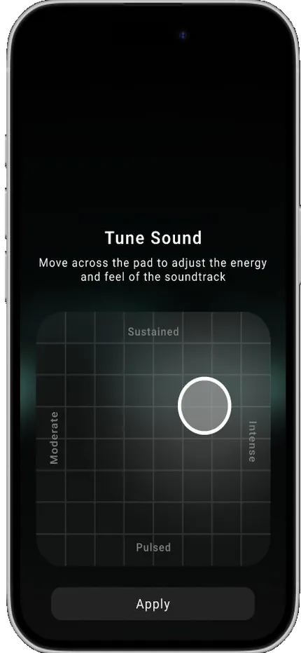 Pace intensity setting