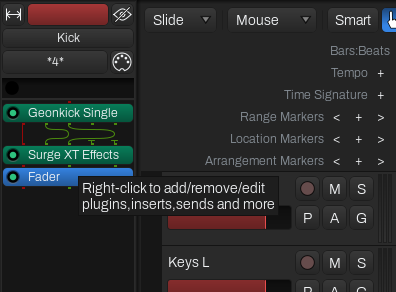 Current Ardour Plugin Adding