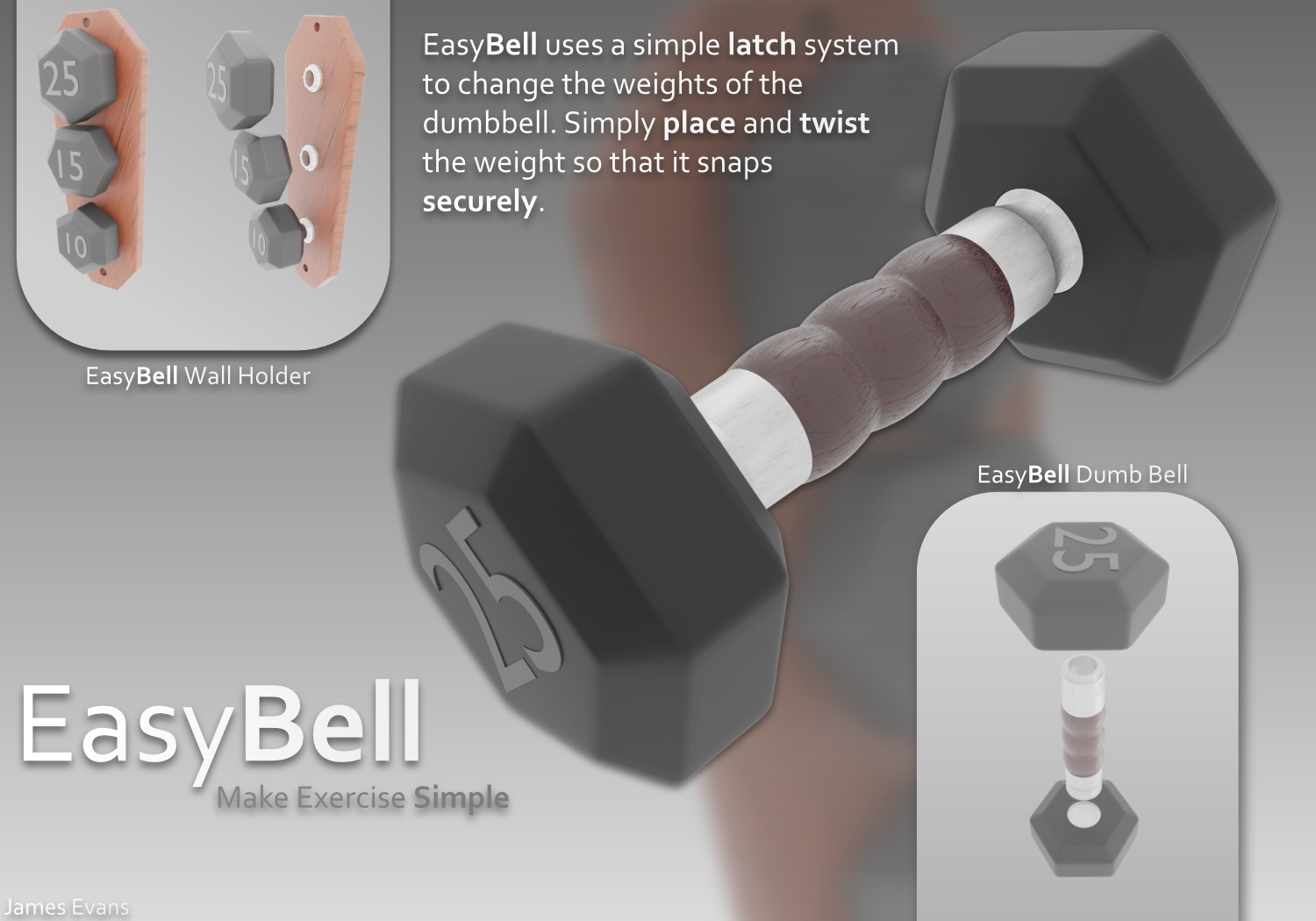 EasyBell Dumbbell Rendering